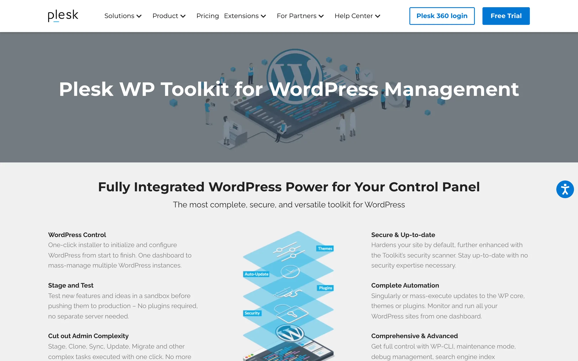 Plesk WP Toolkit's website at plesk.com/wp-toolkit